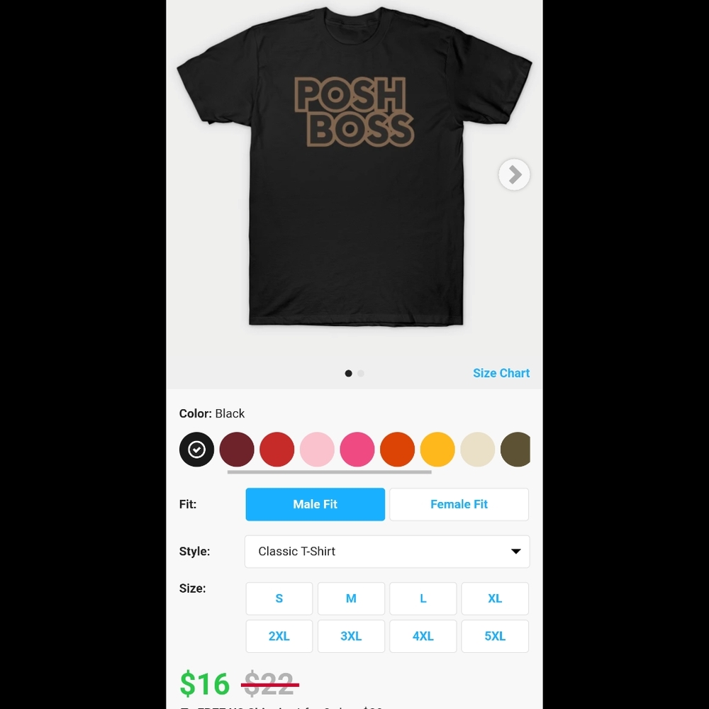 Posh Boss t-shirt